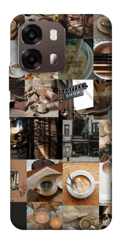 Чохол на Oppo A6 Coffee collage ver.3 фото 1 з 2