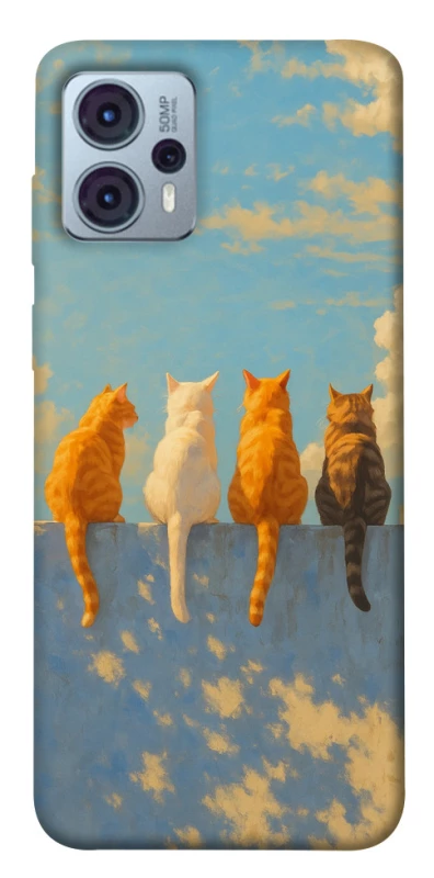 Чохол на Motorola Moto G23 cats on wall фото 1 з 1