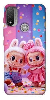 Чохол на Motorola Moto E20 Labubu twins ver.3 фото 1 з 1