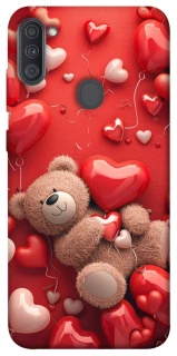 Чехол на Samsung Galaxy A11 bear in hearts фото 1 из 1