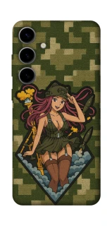Чехол на Samsung Galaxy S25 FE Military Waifu фото 1 из 1
