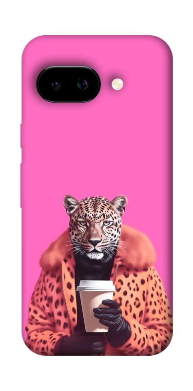 Чохол на Google Pixel 9a Леопард з кавою фото 1 з 1