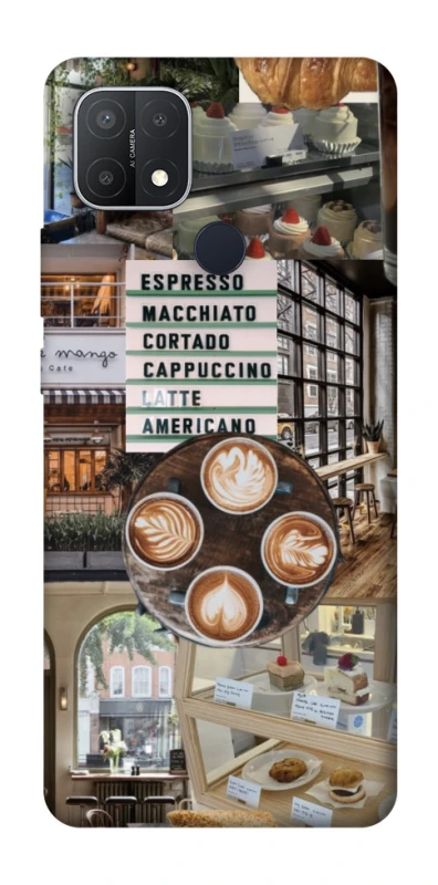 Чохол на Oppo A15s / A15 Coffee collage ver.5 фото 1 з 1