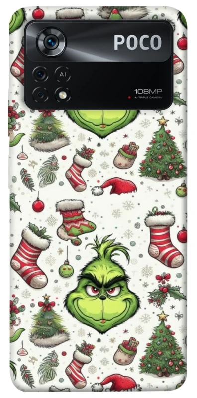 Чохол на Xiaomi Poco X4 Pro 5G Grinch mood ver.3 фото 1 з 1