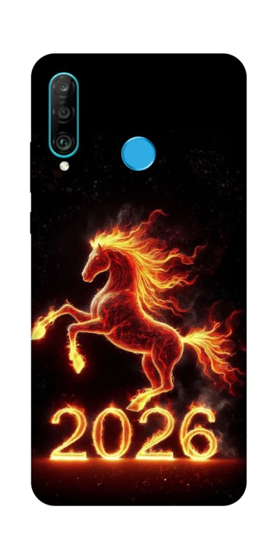 Чохол на Huawei P30 lite Red Fire Horse ver.1 фото 1 з 1