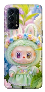 Чехол на Oppo Reno 5 4G Labubu & Flowers ver.2 фото 1 из 1