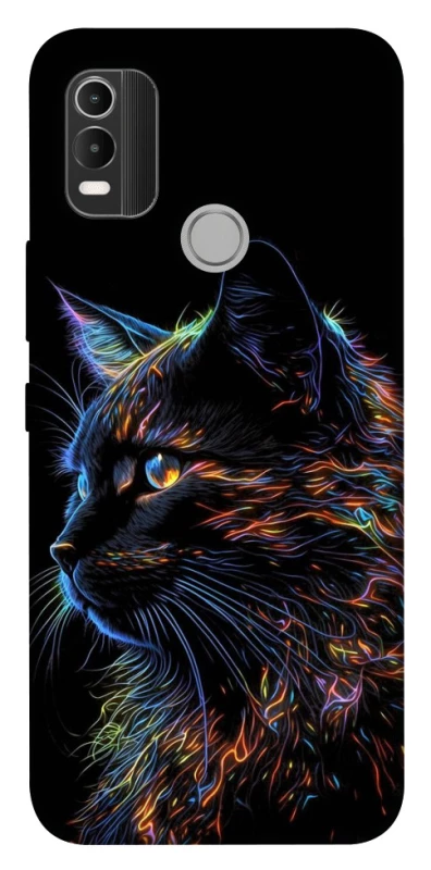 Чохол на Nokia C21 Plus Чорний кіт фото 1 з 1