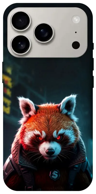 Чехол на Apple iPhone 18 Pro Cyber Red Panda фото 1 из 2
