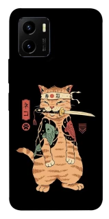 Чохол на Vivo Y15s Кіт-самурай фото 1 з 1