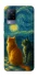 Чохол на Vivo V21 Cats under the stars фото 1 з 1