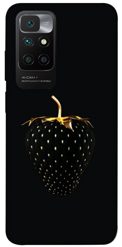 Чохол на Xiaomi Redmi 10 Чорна полуниця фото 1 з 1