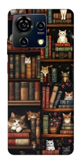 Чехол на ZTE Blade V50 Vita Cats & Books фото 1 из 1