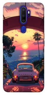 Чехол на Oppo A5 (2020) / Oppo A9 (2020) Porsche at sunset фото 1 из 1