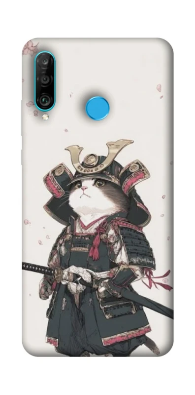 Чохол на Huawei P30 lite Samurai Cat Warrior фото 1 з 1
