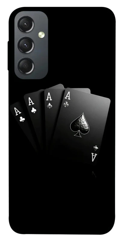 Чехол на Samsung Galaxy A24 4G Black Cards фото 1 из 1