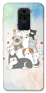 Чехол на Xiaomi Redmi Note 9 / Redmi 10X Funny Pets ver.2 фото 1 из 1