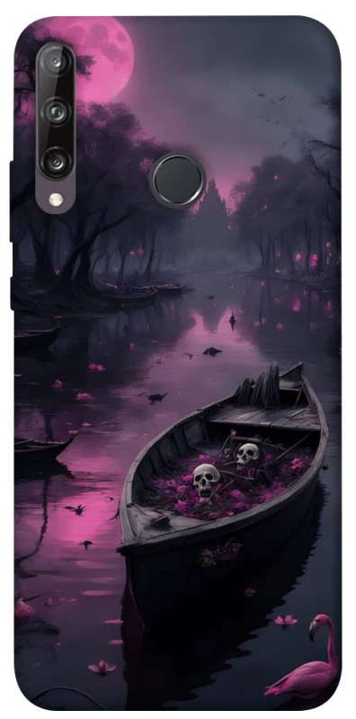 Чохол на Huawei P40 Lite E Boat and flamingo фото 1 з 1