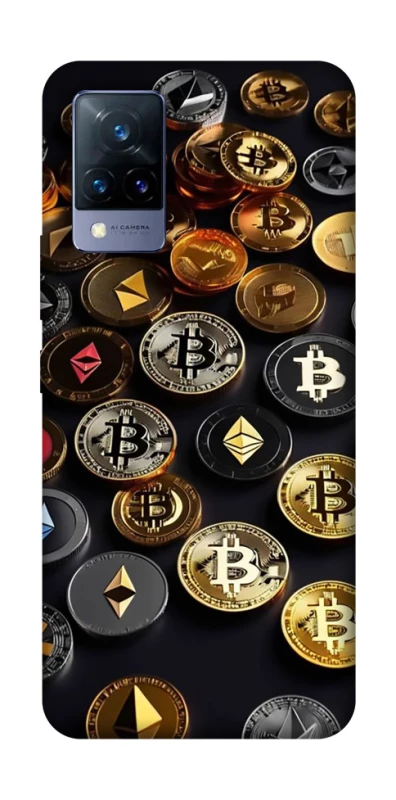 Чехол на Vivo V21 Many coins фото 1 из 1