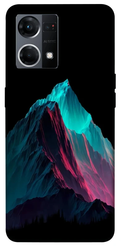 Чехол на Oppo Reno 7 4G Neon mountains фото 1 из 1