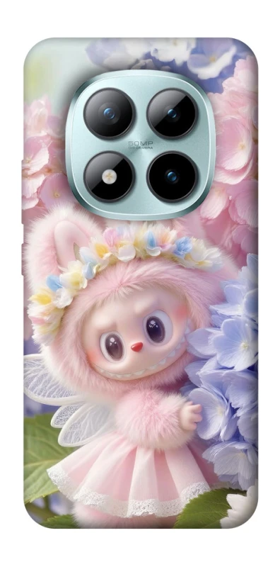 Чохол на Xiaomi Redmi Note 15 Pro+ 5G Labubu & Flowers ver.1 фото 1 з 1