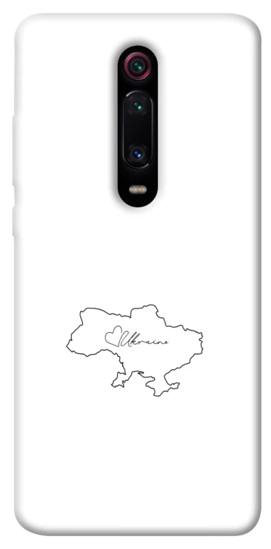 Чехол на Xiaomi Redmi K20 / K20 Pro / Mi9T / Mi9T Pro Ukraine map фото 1 из 1