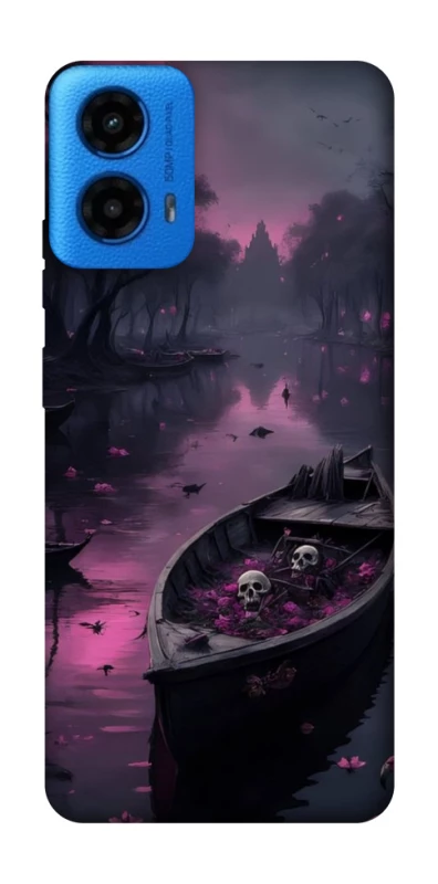 Чохол на Motorola Moto G45 Boat and flamingo фото 1 з 1