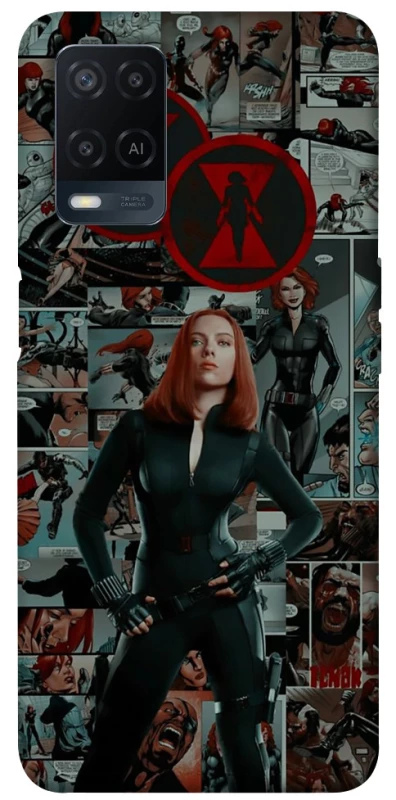 Чехол на Oppo A54 4G Black Widow фото 1 из 1