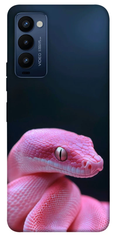 Чехол на TECNO Camon 18 Розовая Змея фото 1 из 1