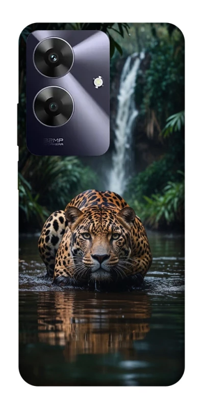Чехол на Realme Note 60 Leopard in water фото 1 из 1