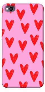 Чехол на Xiaomi Redmi 4a Red hearts 2 фото 1 из 1