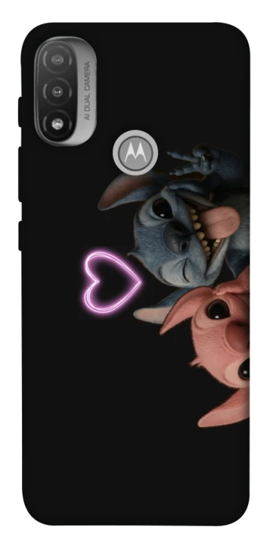 Чохол на Motorola Moto E20 Love Stitch & Angel фото 1 з 1