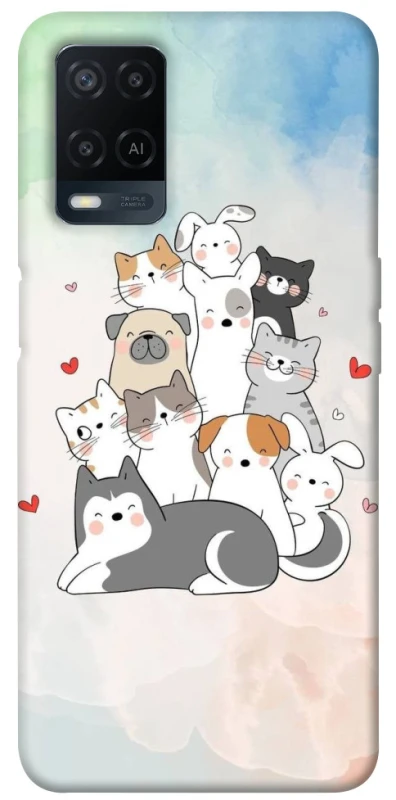 Чохол на Oppo A54 4G Funny Pets ver.2 фото 1 з 1