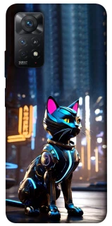 Чехол на Xiaomi Redmi Note 11 Pro 4G/5G Cyber cat фото 1 из 1
