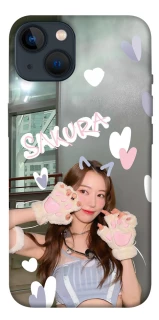 Чехол на Apple iPhone 13 (6.1") Sakura - LE SSERAFIM фото 1 из 1