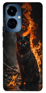 Чохол на TECNO Camon 19 Pro Вогняний кіт фото 1 з 1