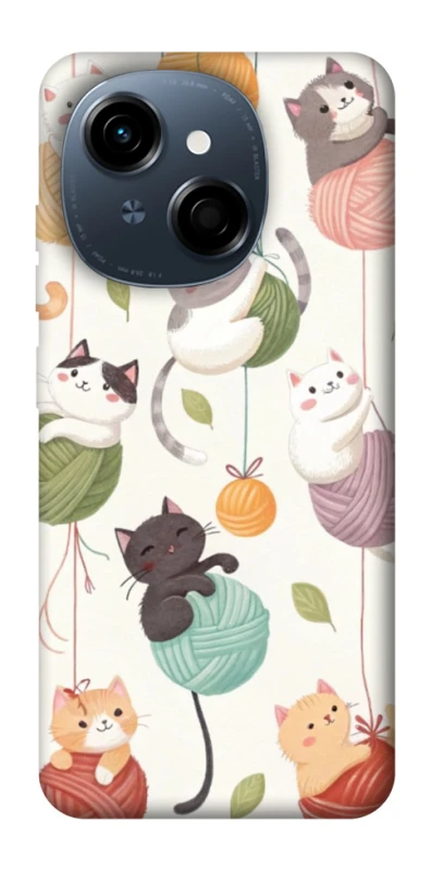 Чехол на TECNO Spark Go 1 Funny Kittens фото 1 из 1