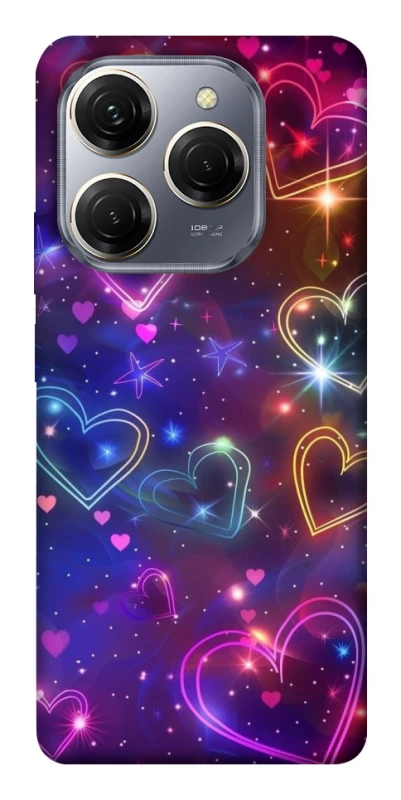 Чохол на TECNO Spark 20 Pro Drawn hearts фото 1 з 1
