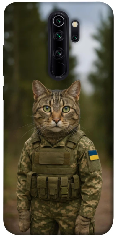 Чехол на Xiaomi Redmi Note 8 Pro Кот защитник фото 1 из 1