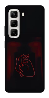 Чехол на Infinix Hot 50 4G Красное сердце фото 1 из 1