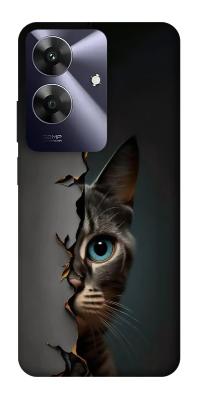 Чохол на Realme Note 60 Кіт-підглядач v2 фото 1 з 1