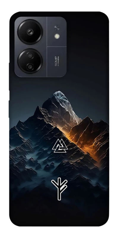 Чехол на Xiaomi Poco C65 Руны в горах фото 1 из 1