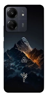 Чехол на Xiaomi Poco C65 Руны в горах фото 1 из 1