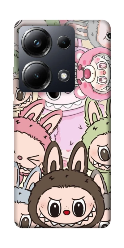 Чохол на Xiaomi Poco M6 Pro 4G All Labubu 3 фото 1 з 1