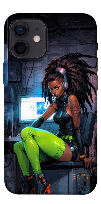 Чехол на Apple iPhone 12 mini (5.4") Cyber girl фото 1 из 1