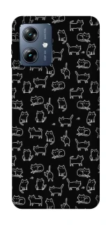 Чохол на Motorola Moto G54 Power Black Cats фото 1 Чохол на Motorola Moto G54 Power Black Cats фото 1 з 1