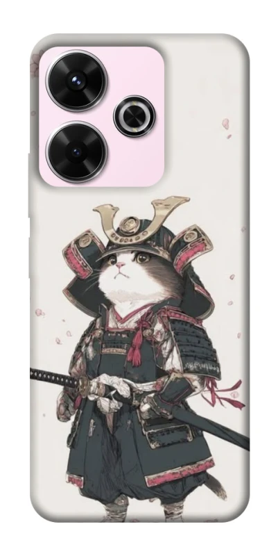 Чохол на Xiaomi Poco M6 4G Samurai Cat Warrior фото 1 з 1