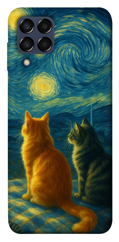 Чохол на Samsung Galaxy M33 5G Cats under the stars фото 1 з 1