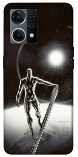 Чехол на Oppo Reno 7 4G Серебряный сёрфер фото 1 из 1