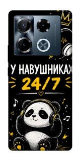 Чехол на Infinix Note 40 Pro 4G У навушниках 24/7 фото 1 из 1