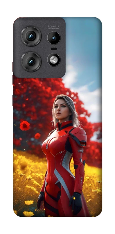 Чохол на Motorola Edge 50 Pro Cyber space girl ver.5 фото 1 з 1